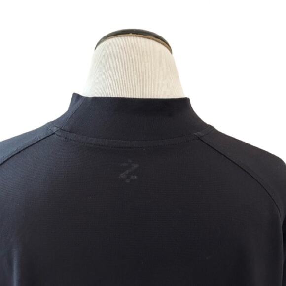 GUC IZOD Black Mock Neck Long Sleeve Tee. Size M. - Picture 4 of 5